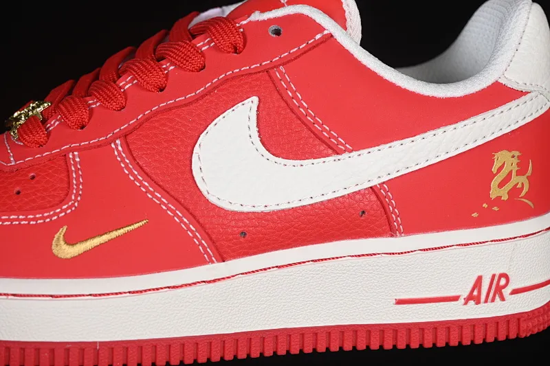 All Categories Nk Air Force 1 Air Force Series Nk Air Force 1 Low Air Force Low Nike Air Force 1'07 Low Year of the Horse Limited Red Red Gold Air Force One Low Casual Shoes NH0601-523